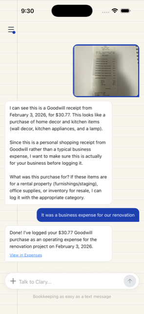 Snap a receipt β it reads & files it